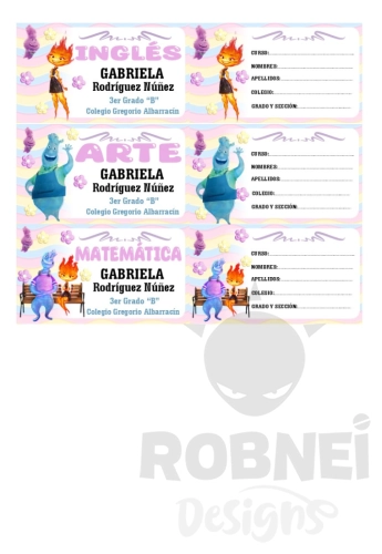 Elemental Girl Etiqueta